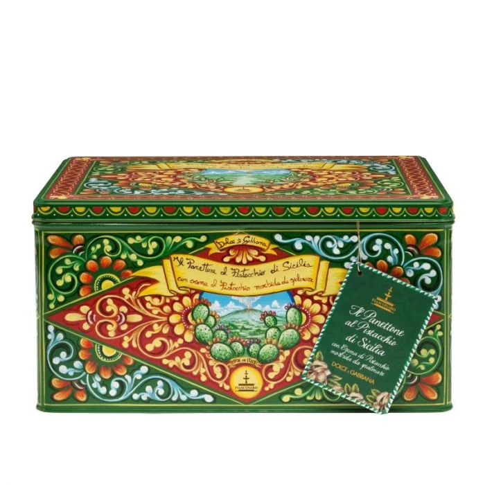 Panettone Dolce E Gabbana Al Pistacchio Di Sicilia Fiasconaro 1 Kg 1 Panettone Dolce E Gabbana Al Pistacchio Di Sicilia Fiasconaro 1 Kg