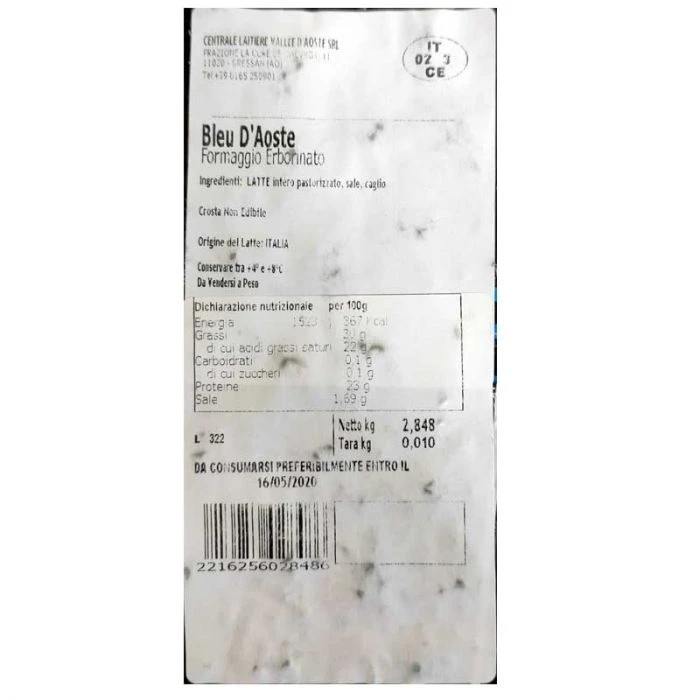 Bleu D'Aoste 2,2 Kg 2 Bleu D'Aoste 2,2 Kg - immagine 2